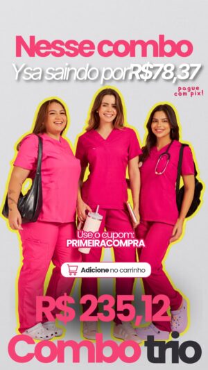 Kit 3 Scrubs Ysa